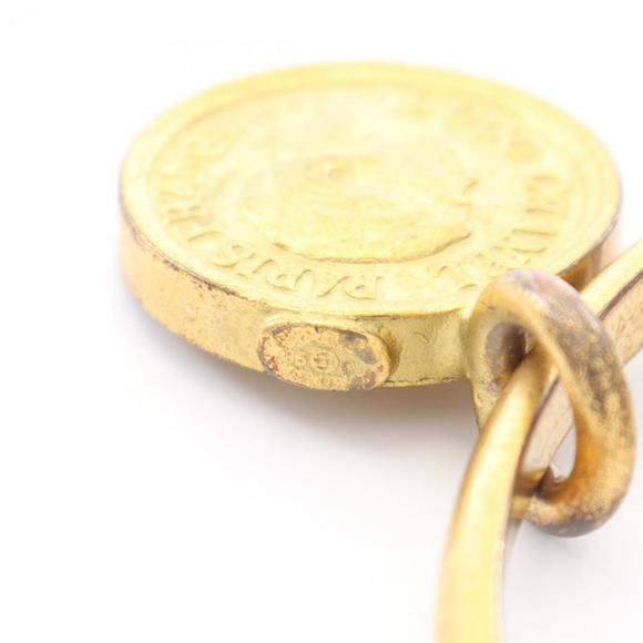 CHANEL Authentic Gold Logo Bracelet